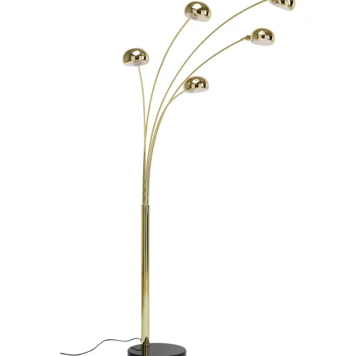 KARE Design Lampadaires|Lampadaire Five Fingers Laiton