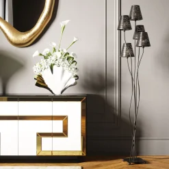 KARE Design Lampadaires|Lampadaire Flexible Noir Cinque