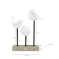 KARE Design Lampes De Table|Lampe A Poser Animal Birds Led 52Cm
