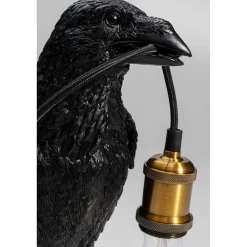 KARE Design Lampes De Table|Lampe A Poser Animal Crow Noir Mat 34Cm