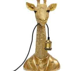 KARE Design Lampes De Table|Lampe A Poser Animal Giraffe Dore 50Cm