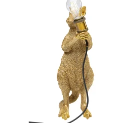 KARE Design Lampes De Table|Lampe A Poser Animal Kangaroo Dore 46Cm