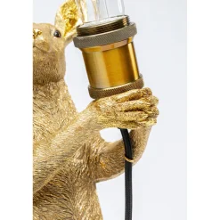 KARE Design Lampes De Table|Lampe A Poser Animal Kangaroo Dore 46Cm
