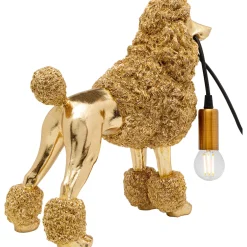 KARE Design Lampes De Table|Lampe A Poser Animal Poodle Dore 32Cm