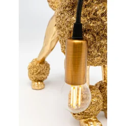 KARE Design Lampes De Table|Lampe A Poser Animal Poodle Dore 32Cm