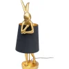 KARE Design Lampes De Table|Lampe A Poser Animal Rabbit Dore/Noir 68Cm