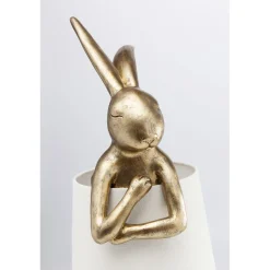 KARE Design Lampes De Table|Lampe A Poser Animal Rabbit Dore/Blanc 68Cm