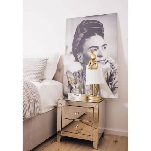 KARE Design Lampes De Table|Lampe A Poser Animal Rabbit Dore/Blanc 68Cm