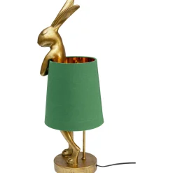 KARE Design Lampes De Table|Lampe A Poser Animal Rabbit Dore/Vert 68Cm