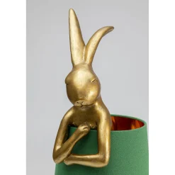 KARE Design Lampes De Table|Lampe A Poser Animal Rabbit Dore/Vert 68Cm