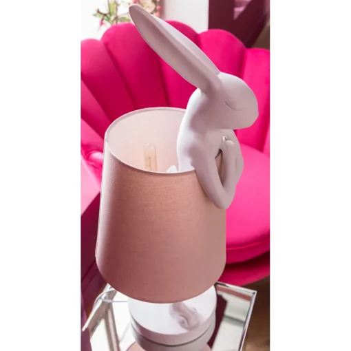 KARE Design Lampes De Table|Lampe A Poser Animal Rabbit Blanc 68Cm