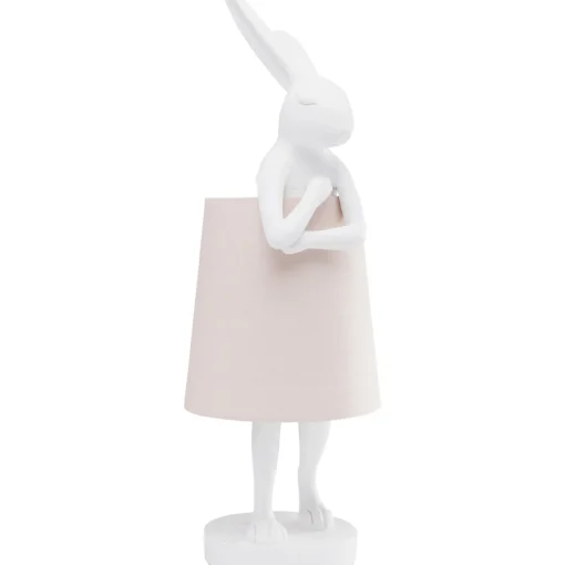 KARE Design Lampes De Table|Lampe A Poser Animal Rabbit Blanc 68Cm