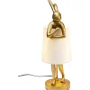 KARE Design Lampes De Table|Lampe A Poser Animal Rabbit Dore/Blanc 50Cm