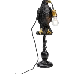 KARE Design Lampes De Table|Lampe A Poser Animal Sitting Crow Noir Mat 61Cm