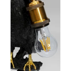 KARE Design Lampes De Table|Lampe A Poser Animal Sitting Crow Noir Mat 61Cm