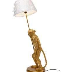 KARE Design Lampes De Table|Lampe A Poser Animal Standing Monkey Dore 51Cm