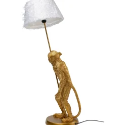KARE Design Lampes De Table|Lampe A Poser Animal Standing Monkey Dore 51Cm