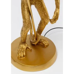 KARE Design Lampes De Table|Lampe A Poser Animal Standing Monkey Dore 51Cm