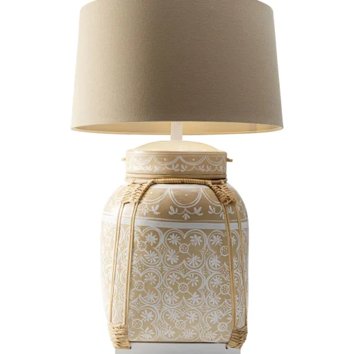 KARE Design Lampes De Table|Lampe A Poser Basket Creme 73Cm