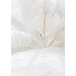 KARE Design Lampes De Table|Lampe A Poser Feather Palm Blanc 60Cm