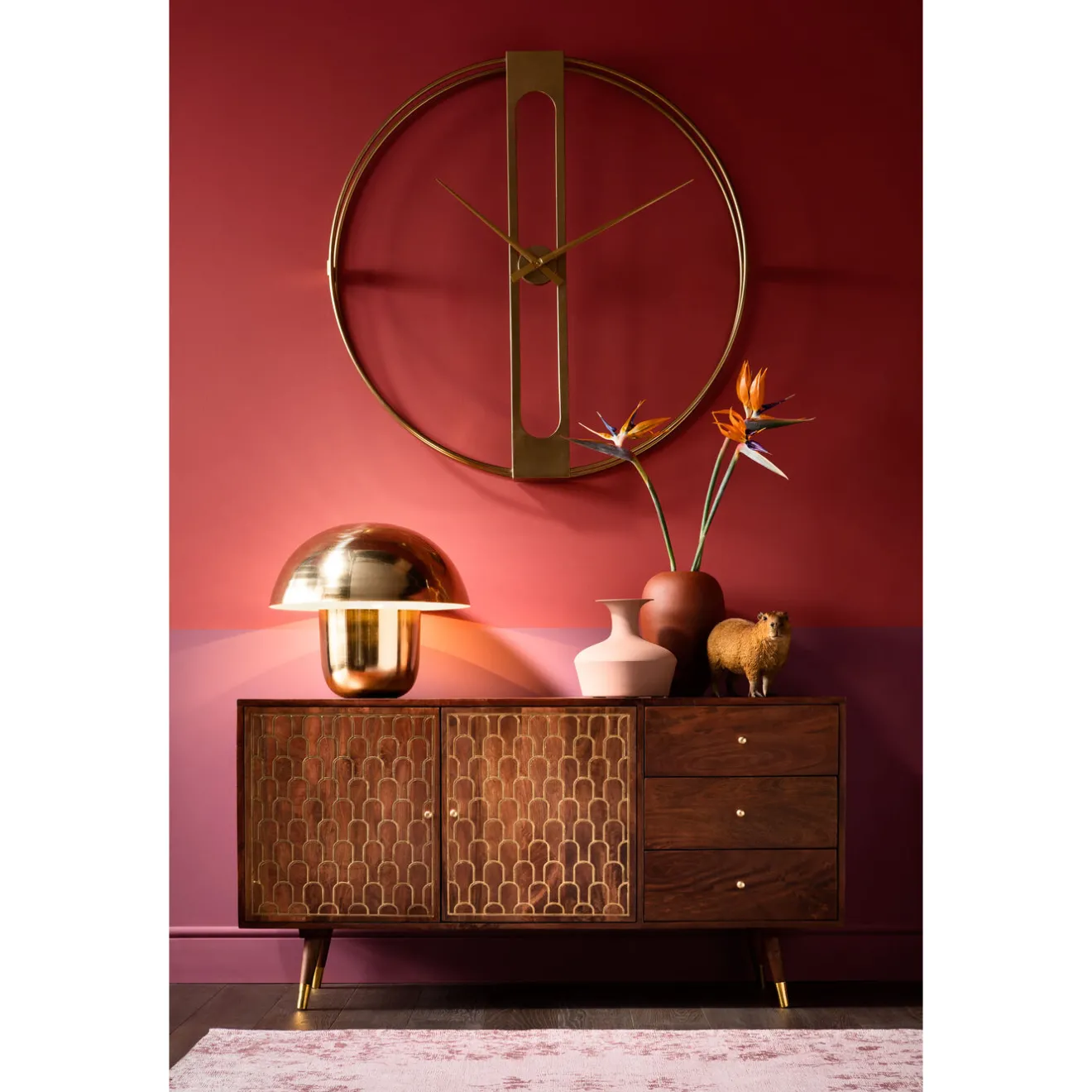 KARE Design Lampes De Table|Lampe A Poser Mushroom Laiton