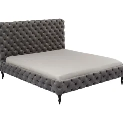 KARE Design Lits Rembourres|Lit Desire Haut Gris Argente 180X200Cm