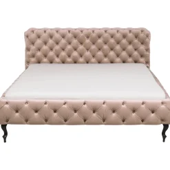 KARE Design Lits Rembourres|Lit Desire Velours Ecru 180X200Cm