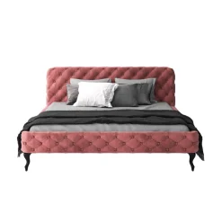 KARE Design Lits Rembourres|Lit Desire Velvet Rose 160X200Cm