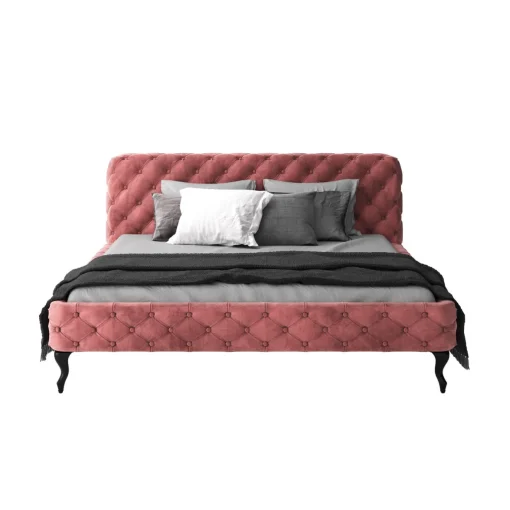 KARE Design Lits Rembourres|Lit Desire Velvet Rose 160X200Cm