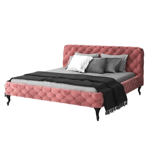 KARE Design Lits Rembourres|Lit Desire Velvet Rose 160X200Cm