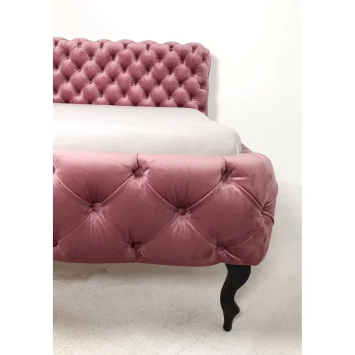 KARE Design Lits Rembourres|Lit Desire Velvet Rose 160X200Cm
