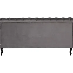 KARE Design Lits Rembourres|Lit Desire Velvet Silver Grey 160X200 Cm
