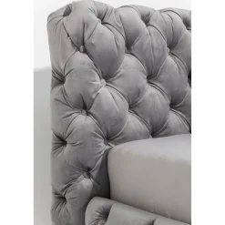 KARE Design Lits Rembourres|Lit Desire Velvet Silver Grey 160X200 Cm