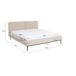 KARE Design Lits Rembourres|Lit East Side Beige 160X200Cm