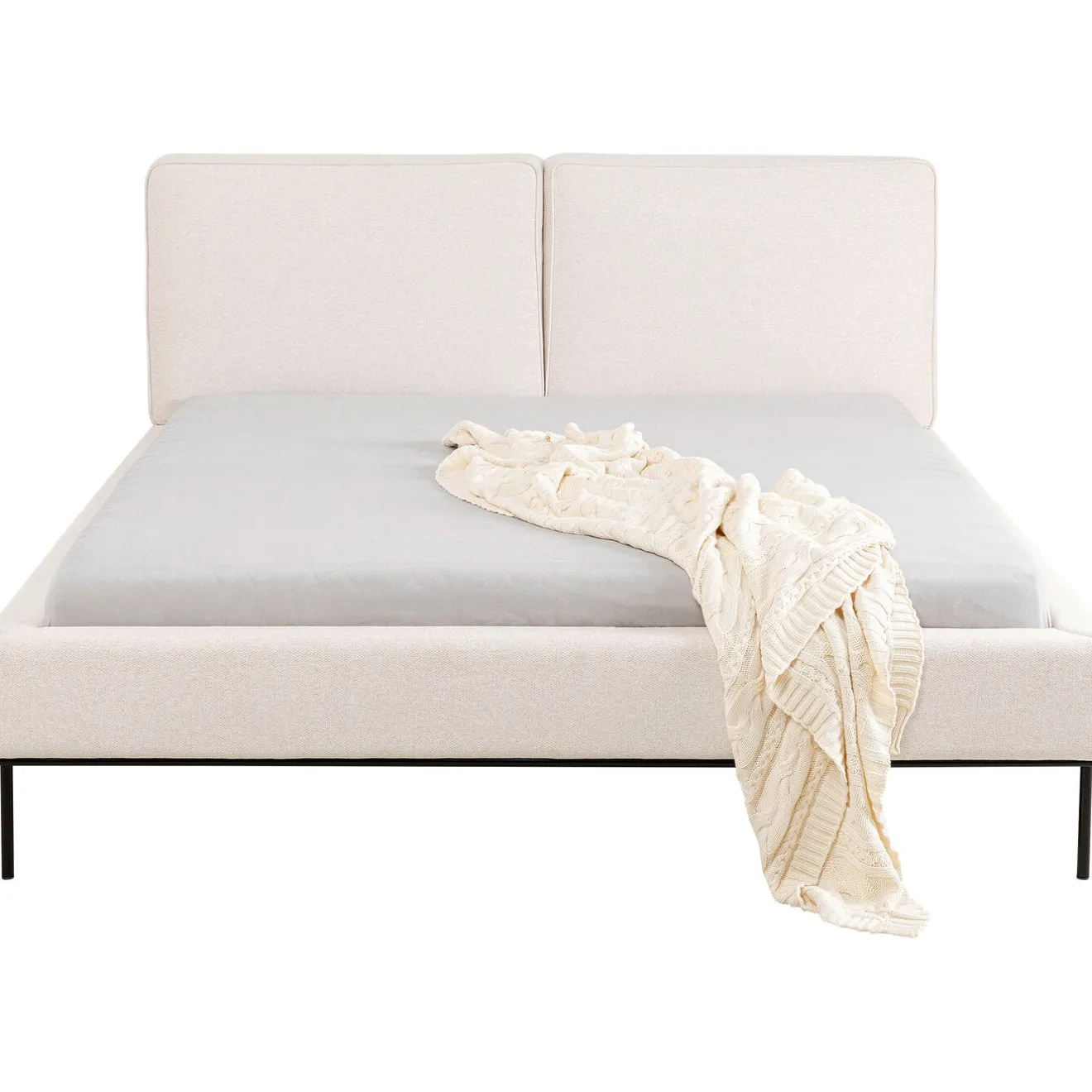 KARE Design Lits Rembourres|Lit East Side Beige 160X200Cm