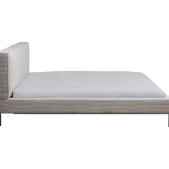 KARE Design Lits Rembourres|Lit East Side Velours Cotele Gris 180X200Cm