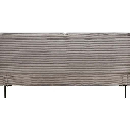 KARE Design Lits Rembourres|Lit East Side Velours Cotele Gris 180X200Cm