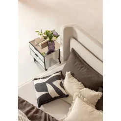 KARE Design Lits Rembourres|Lit Tivoli Ecru 180X200