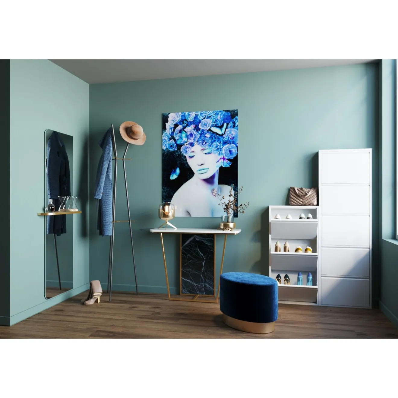 KARE Design Rangements À Chaussures Rabattables|Meuble À Chaussures Caruso 5 Blanc (Mailorder)