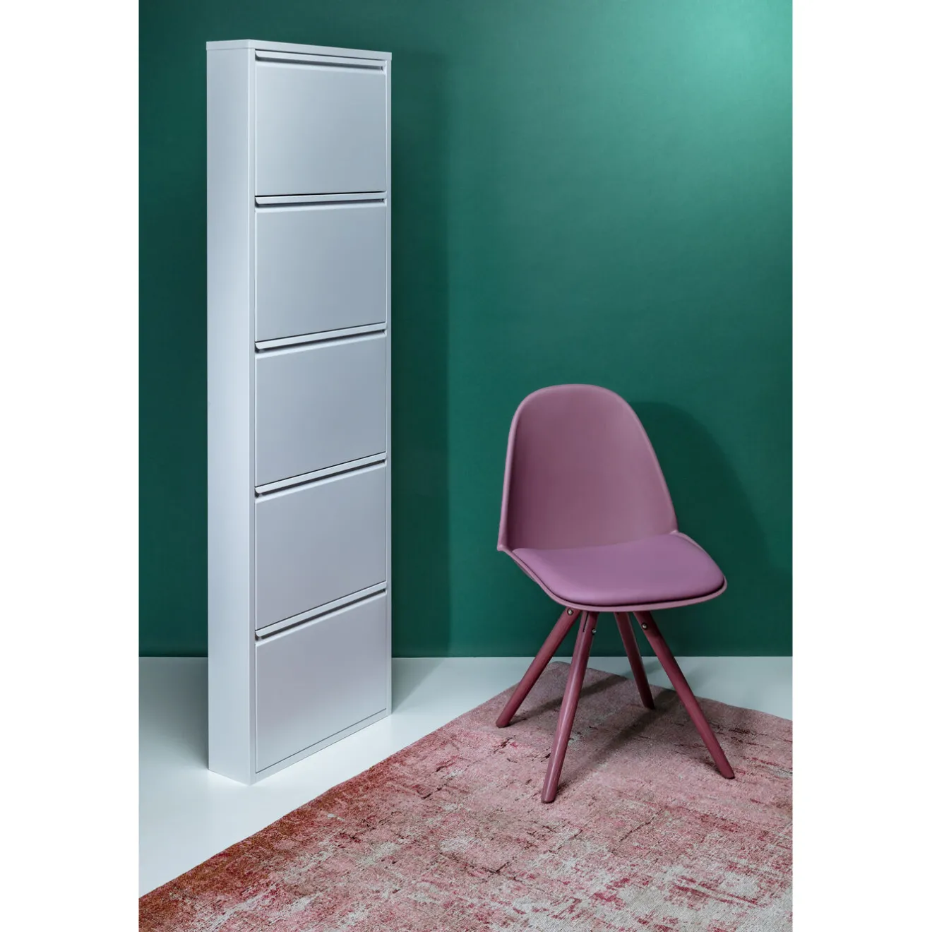 KARE Design Rangements À Chaussures Rabattables|Meuble À Chaussures Caruso 5 Blanc (Mailorder)