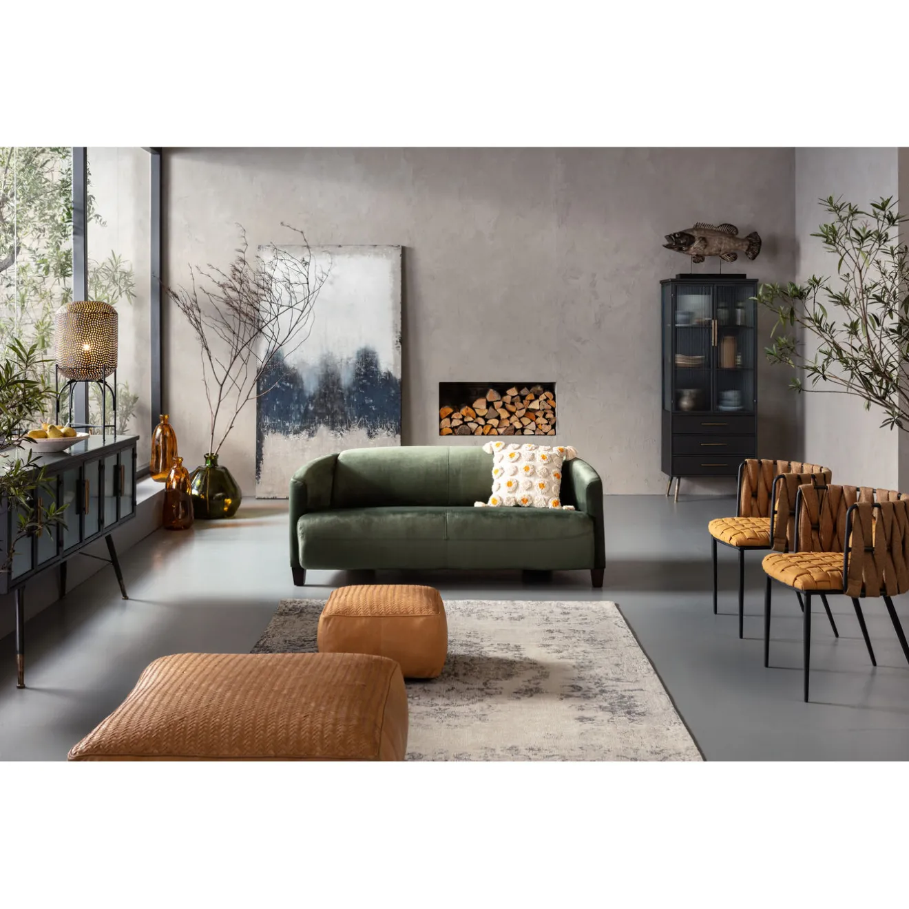 KARE Design Vitrines|Meuble Haut La Gomera 2-Portes/3-Tiroirs