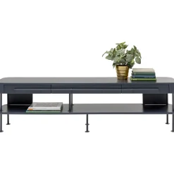 KARE Design Buffets Bas|Meuble Tv Montieri Anthracite 160X47Cm