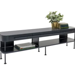 KARE Design Buffets Bas|Meuble Tv Montieri Anthracite 160X47Cm