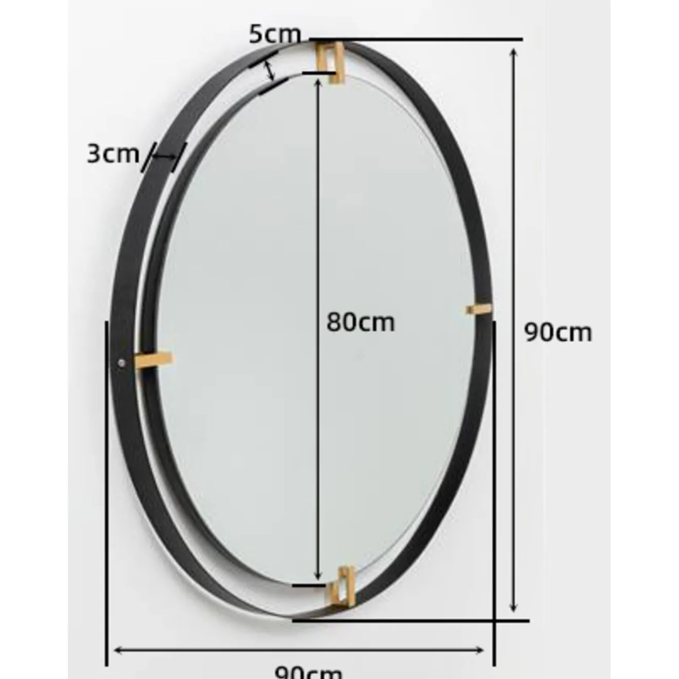 KARE Design Miroirs Muraux|Miroir Betsy Frame Metal 90O