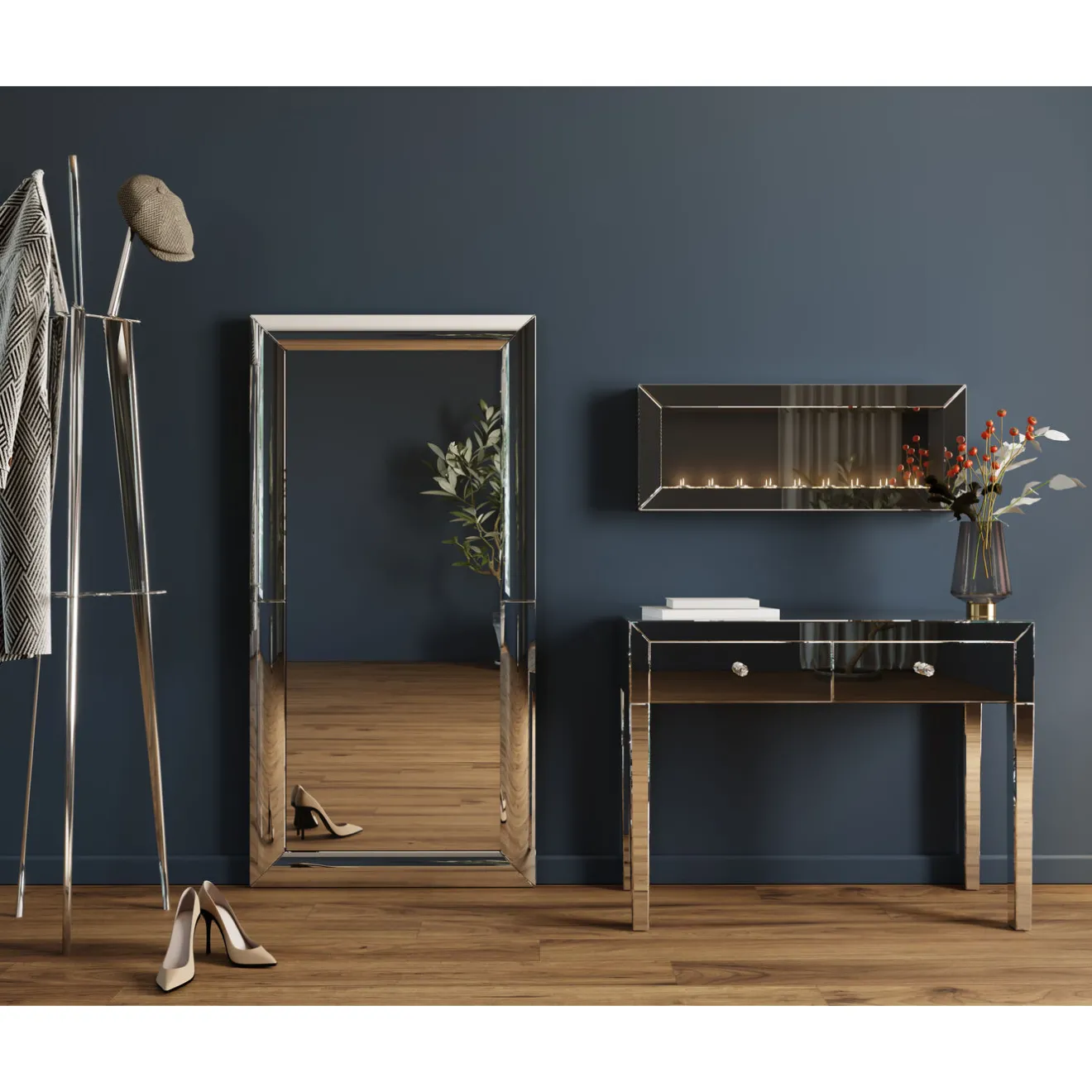 KARE Design Miroirs Muraux|Miroir Big Beauty Candle Light 90X35Cm