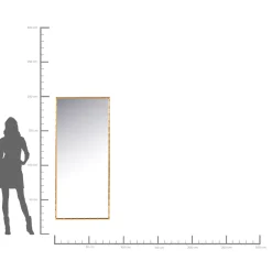 KARE Design Miroirs Muraux|Miroir Hipster Bamboo 80X180Cm