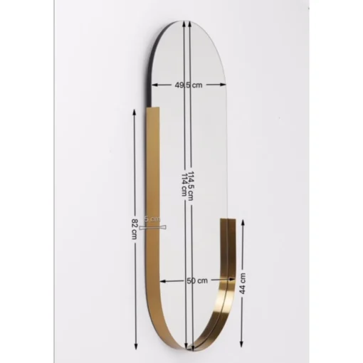 KARE Design Miroirs Muraux|Miroir Hipster Ovale 50X114Cm
