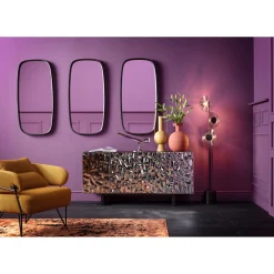 KARE Design Miroirs Muraux|Miroir Mural Noomi Noir 122X58Cm