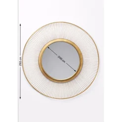 KARE Design Miroirs Muraux|Miroir Sun Storm Gold O93Cm