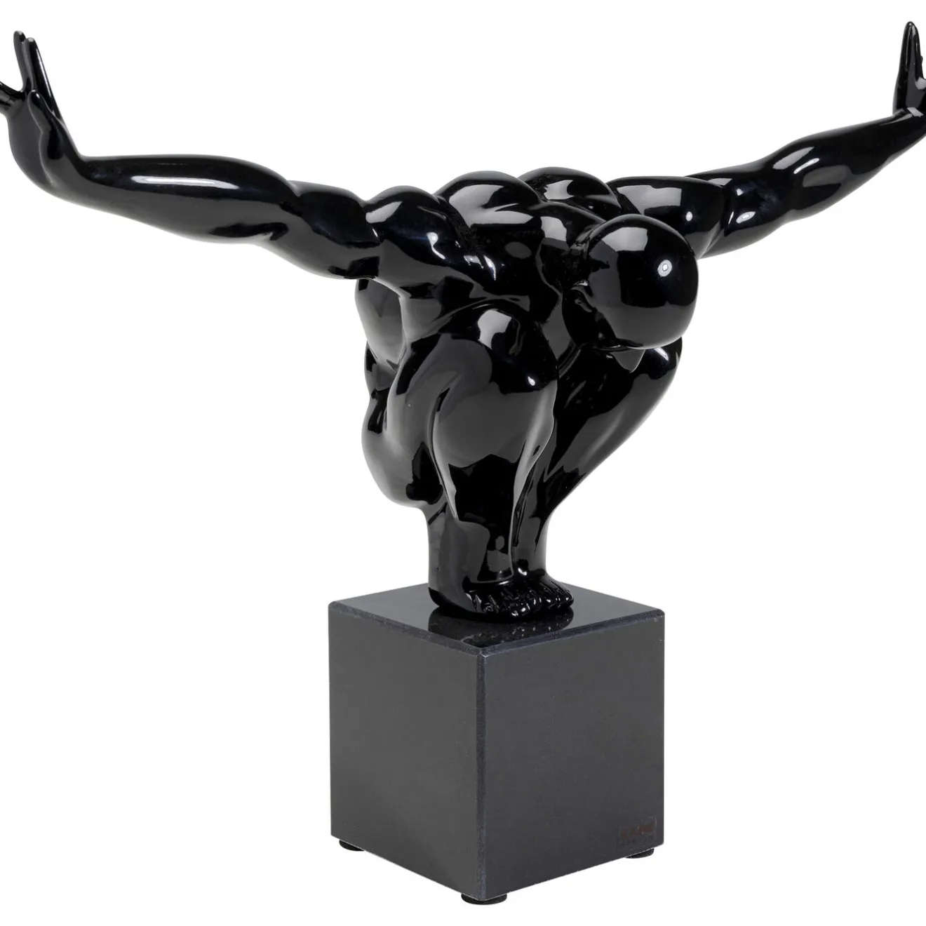 KARE Design Objets Déco|Objet Décoratif Athlete Noir 75Cm